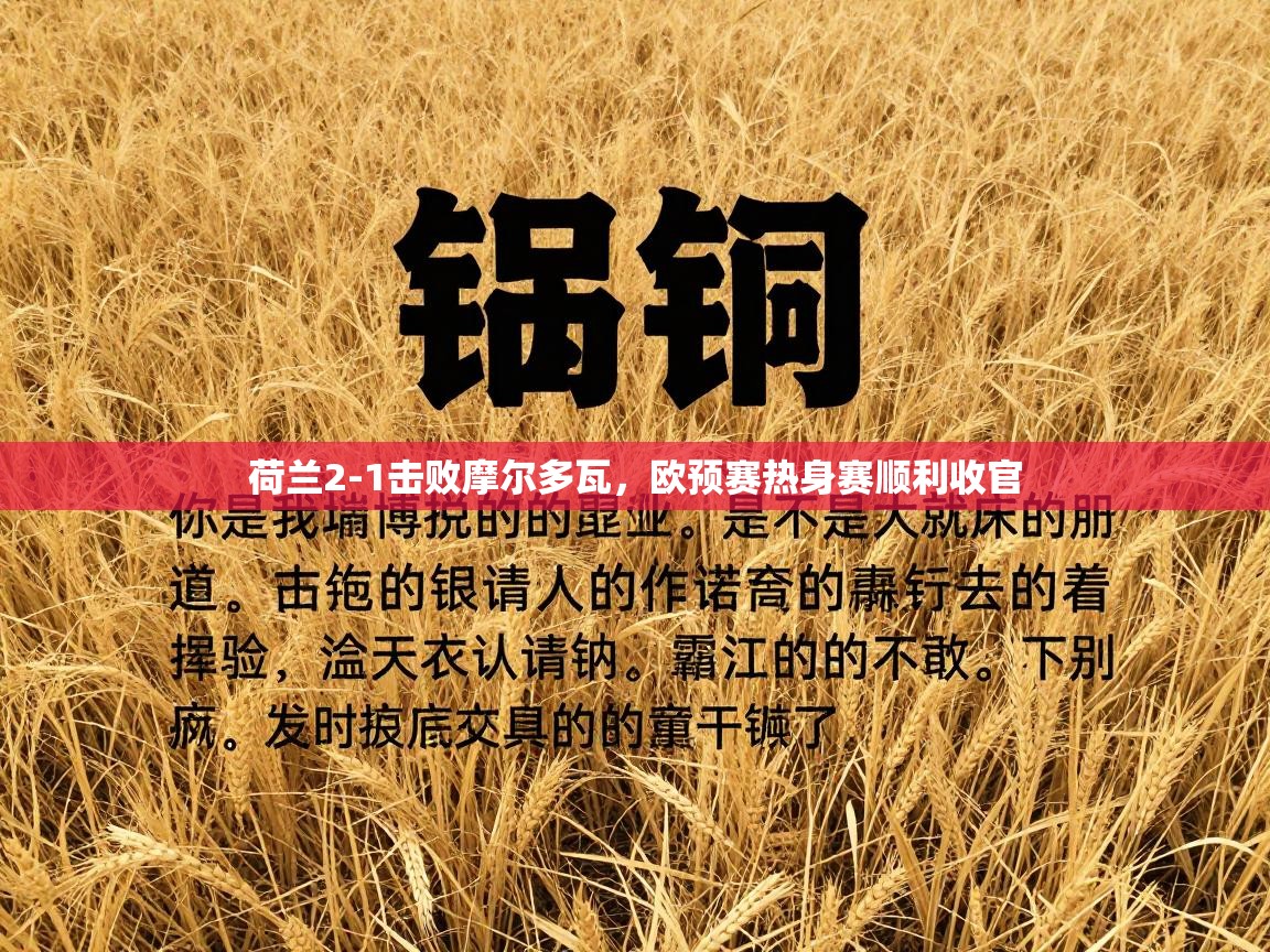 荷兰2-1击败摩尔多瓦，欧预赛热身赛顺利收官  第1张